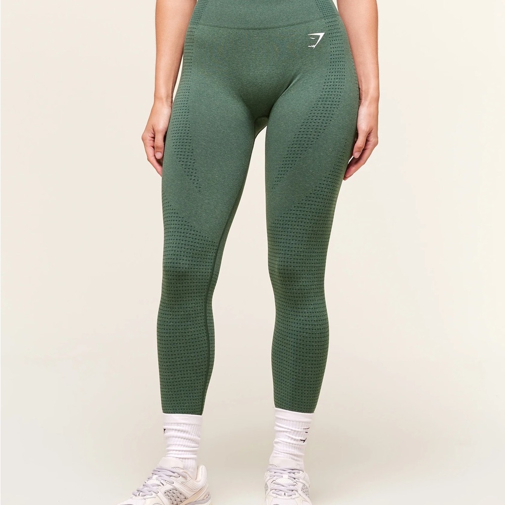 Gymshark Olive Green Seamless High-Waist Leggings
